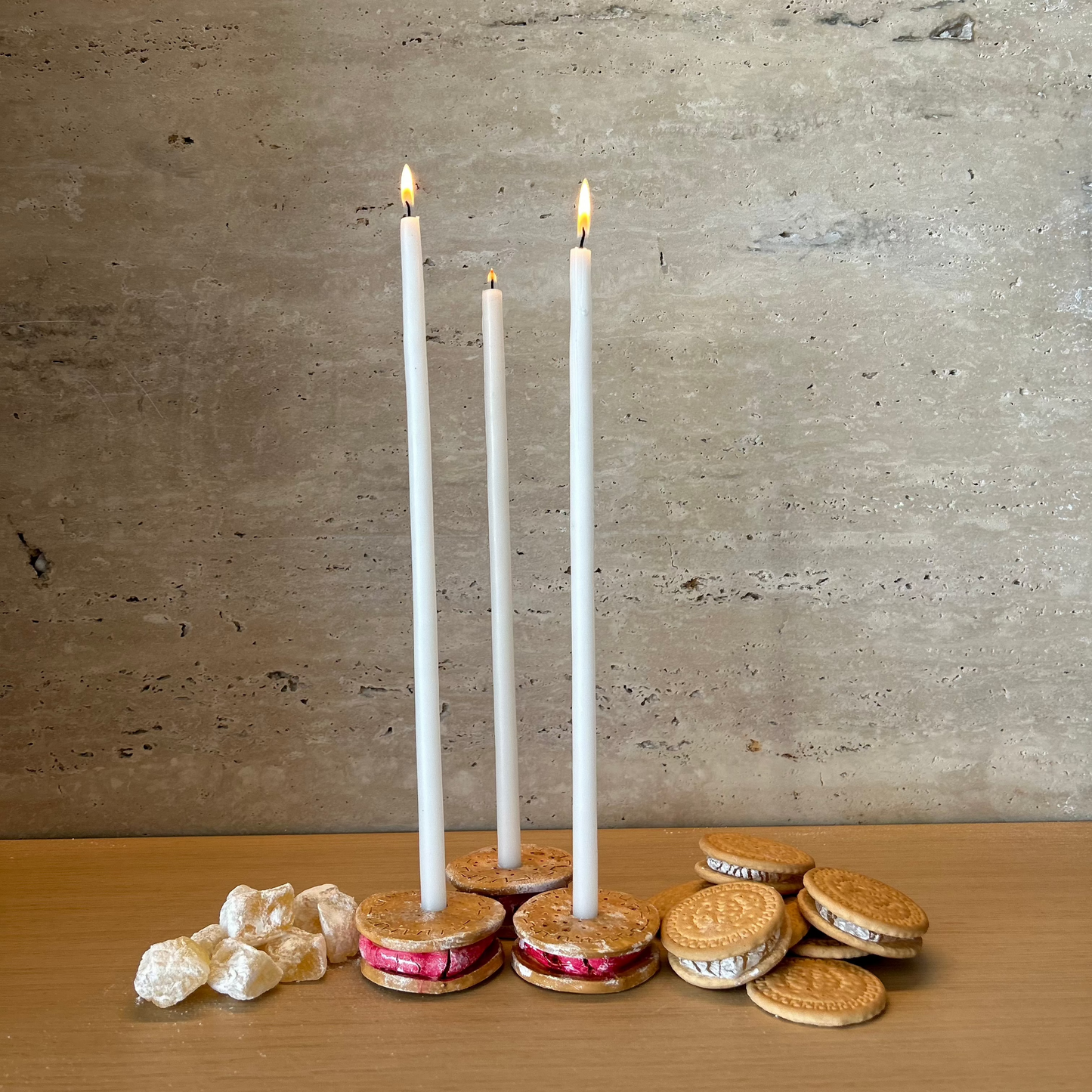 Biscuit & Raha Candleholder
